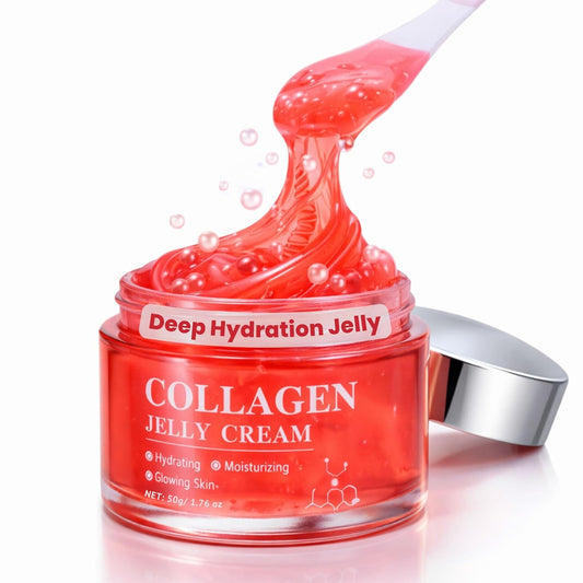 Skiennix Korean Collagen Jelly Cream - 24H Hydration & Glow, Boosts Elasticity & Smoothness | 1.76 fl oz