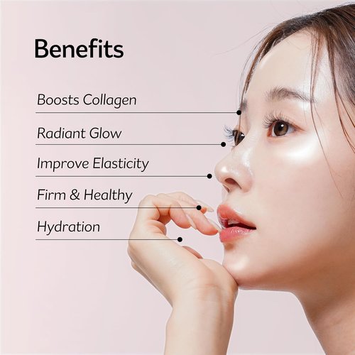 PESTLO Baby Collagen Glow Mask - Korean Peel-Off Facial Mask with Reallagen & T3 Vegan Collagen | Hydrating & Firming, 2.36 fl. oz