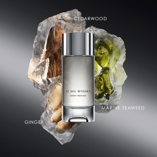 Issey Miyake Le Sel d'Issey Eau de Toilette - Fresh Woody Marine Fragrance for Men - Refillable with Salt Accord, Seaweed & Ginger