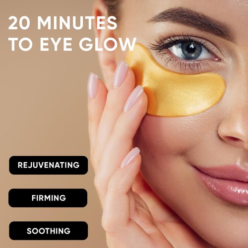 Celor Under Eye Patches - 20 Pairs for Puffy Eyes & Dark Circles | Collagen & Amino Acid Formula