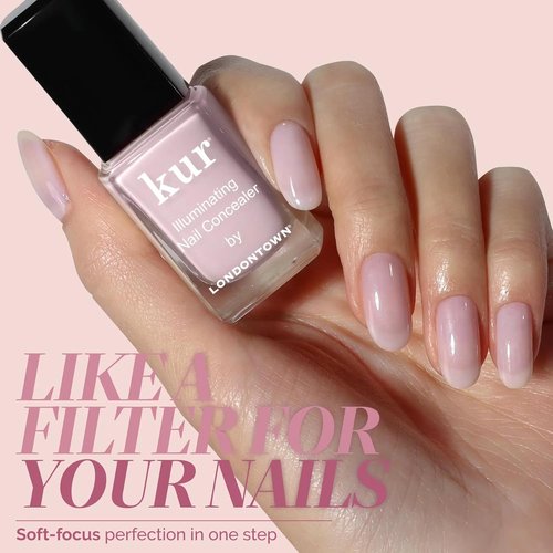LONDONTOWN Illuminating Nail Concealer - Brightening Nail Polish & Strengthener for Discolored Nails | 0.4 Fl Oz