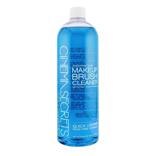 Cinema Secrets Original Blue Vanilla Makeup Brush Cleaner - Professional Quick-Drying Solution | Rinse-Free Formula for Stubborn Waterproof Makeup