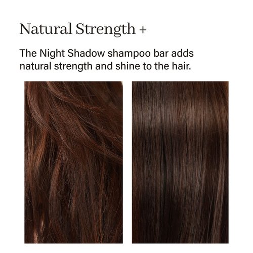 ARENCIA Night Shadow Biotin Shampoo Bar - Hair Regrowth & Darkening for Gray Hair | Vegan, Natural, pH Balanced, Sulfate-Free