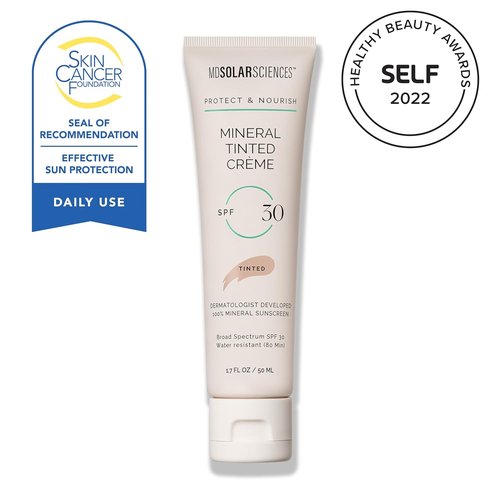 MDSolarSciences Mineral Tinted Sunscreen SPF 30 - Water-Resistant, Broad Spectrum UV Protection | Natural Matte Finish (1.7 Fl Oz)
