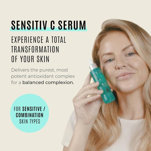 Malibu C Sensitiv C Face Serum - Brightening Vitamin C Serum for Sensitive Skin - 1 fl oz