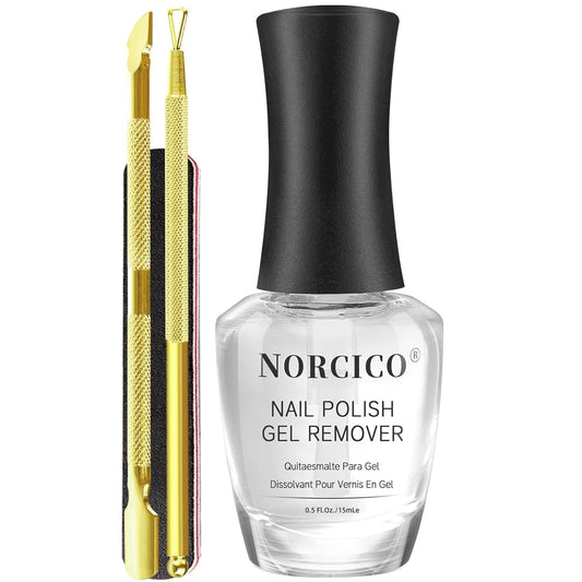 Skiennix Gel Nail Polish Remover - Low-Odor, Quick & Gentle Acetone-Free Solution | 15ml