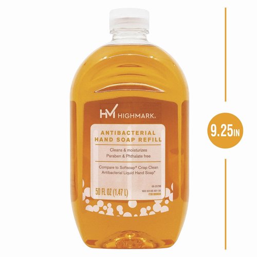 Highmark® Liquid Hand Soap, Clean Scent, 50 Oz Refill Bottle, Orange