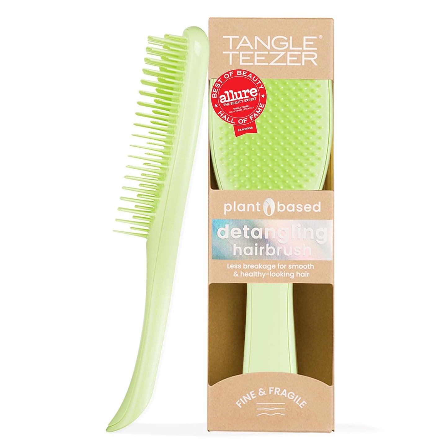 Tangle Teezer Ultimate Detangler Brush - Plant-Based Design for Dry & Wet Hair | Reduces Breakage, Matcha Green