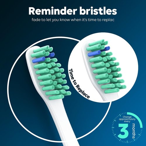 Philips Sonicare Replacement Toothbrush Heads - Compatible E-Series & More, 6-Pack
