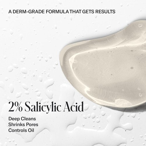 Geologie Acne Control Face Wash | 2% Salicylic Acid Exfoliating Cleanser | Clears Skin, Controls Oil & Prevents Breakouts | Clean Citrus Scent | For Men & Women | 6 fl oz