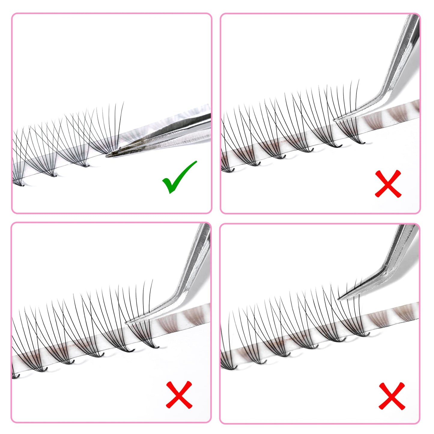 LAVISLASH 500 Ultraspeed Promade Fans Handmade Volume Eyelashes | Ultra Speed Eyelash Extension | 3D To 16D Fans | 0.03/0.05/0.07mm Thickness | C/CC/D Curl | 8-16mm Length(16D-0.03-C-14mm)