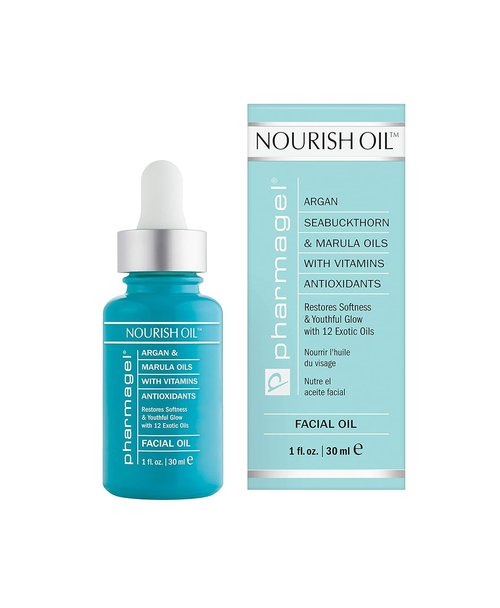 Pharmagel Nourish Facial Oil - Anti-Aging Face Oil with 12 Exotic Oils for Dry Skin Relief | 1.0 fl. oz.