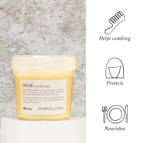 Davines DEDE Conditioner - Lightweight Daily Moisturizer for Normal & Fine Hair | 8.45 oz