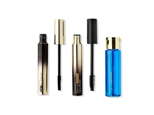Jerome Alexander LashTech Volumizing Mascara Set - Day & Night with Eye Makeup Remover | Black