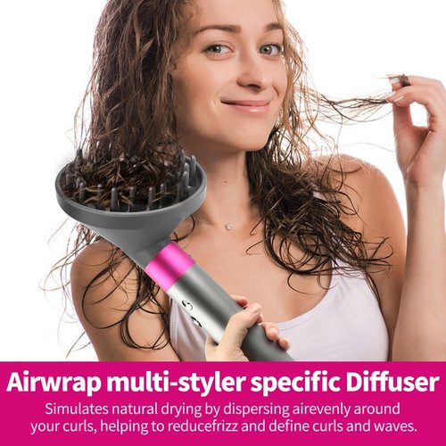 Dyson Upgraded Diffuser Attachment - Converts Airwrap Styler to Hair Dryer Nozzle, Grey