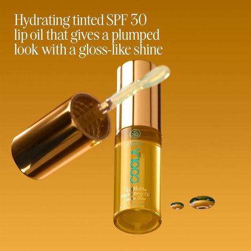 COOLA Organic Liplux Lip Oil - SPF 30 Lip Gloss Sunscreen for Daily Protection | Vegan, 0.11 Fl Oz