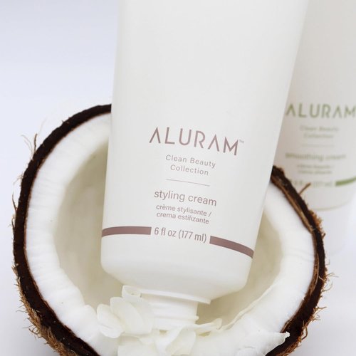 ALURAM Coconut Water Styling Cream - Hydrating Pomade for All Hair Types | 6 Fl Oz