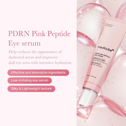 Medicube PDRN Peptide Serum Duo - Radiant Face & Eye Care Set | Salmon DNA & Eye Serum for Plump Skin