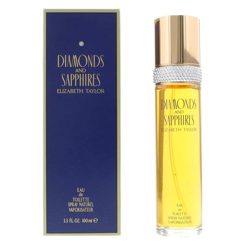 Elizabeth Taylor Diamonds & Sapphires Eau De Toilette Spray - 3.3 Fl Oz | Elegant Fragrance for Women