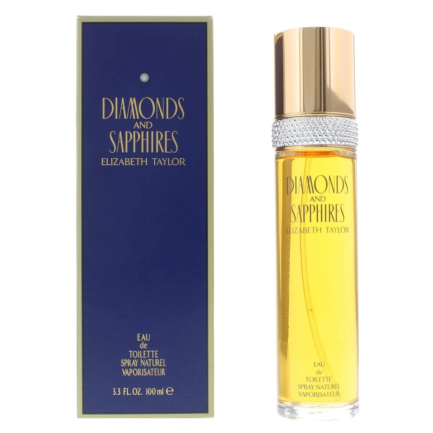Elizabeth Taylor Diamonds & Sapphires Eau De Toilette Spray - 3.3 Fl Oz | Elegant Women's Fragrance
