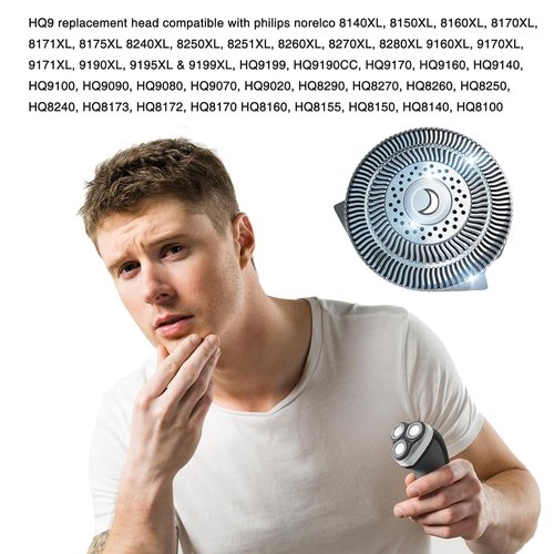 Philips Norelco HQ9 Replacement Shaver Heads - 6 Pack Compatible Blades for Electric Shavers