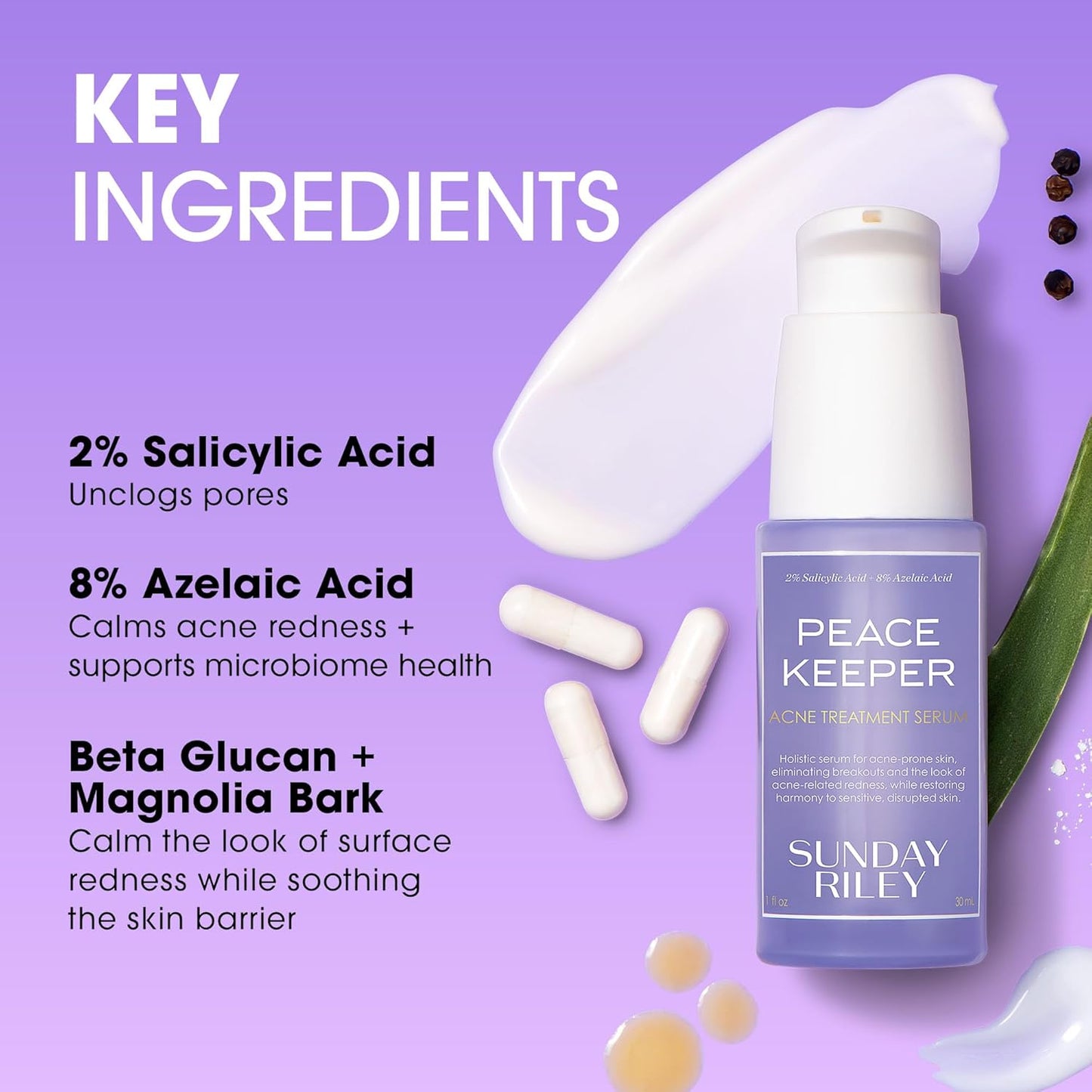 Sunday Riley Acne Treatment Serum - Azelaic & Salicylic Acid for Clear Skin