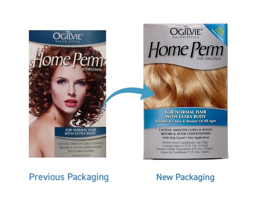 Ogilvie Home Perm - Original Normal Hair Treatment for Extra Body | Pack of 2