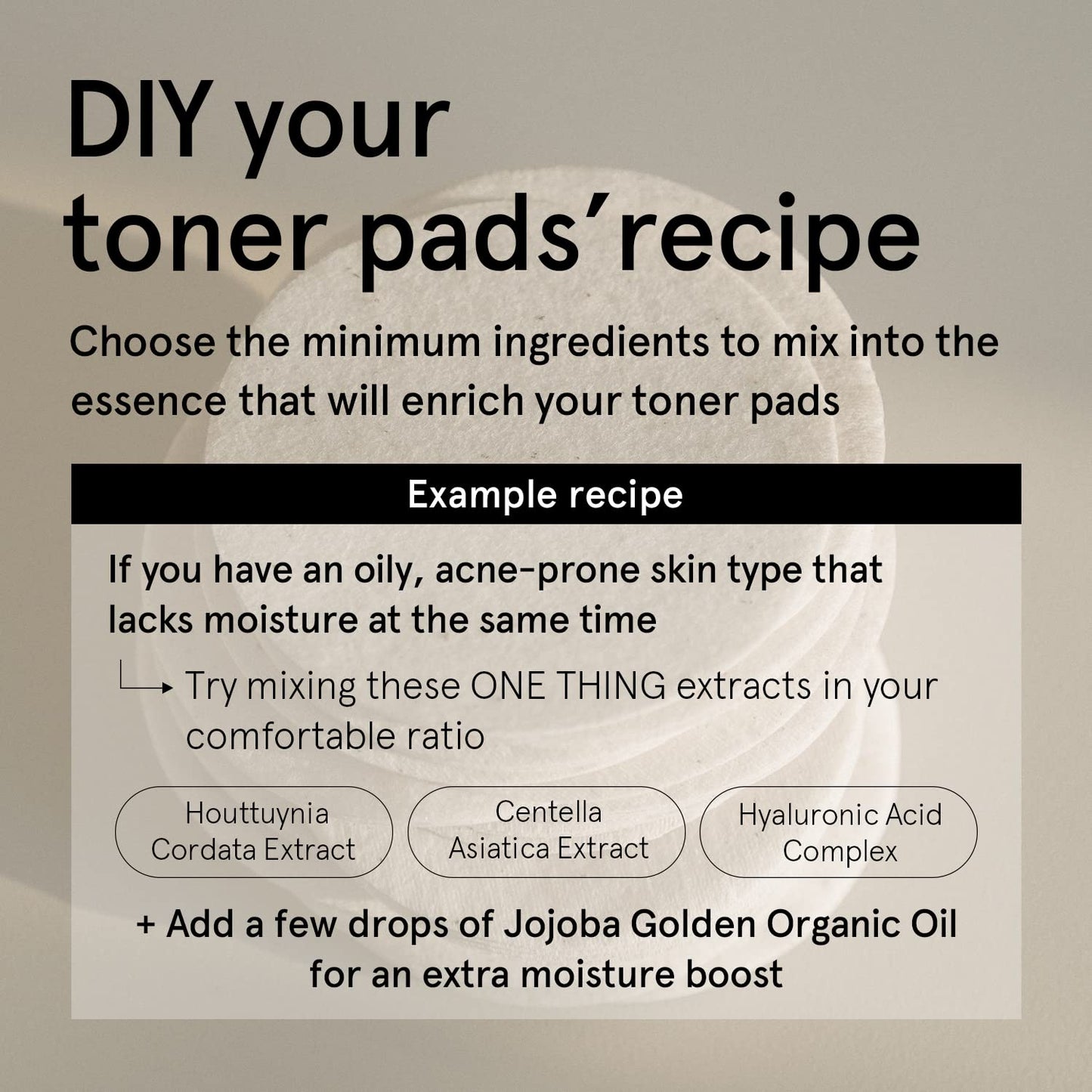 ONE THING Multi Big Pads 70 PCS | DIY Dry Toner Pads, Large Size Exfoliating Soft Lightweight Cotton Face Rounds | Daily Travel Size Refill No Lint Double Sided | Korean Skin Care