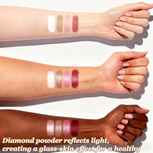 Regine Switzerland Eye & Cheek Palette - 4-In-1 Makeup Kit for Natural Glow & Highlighting