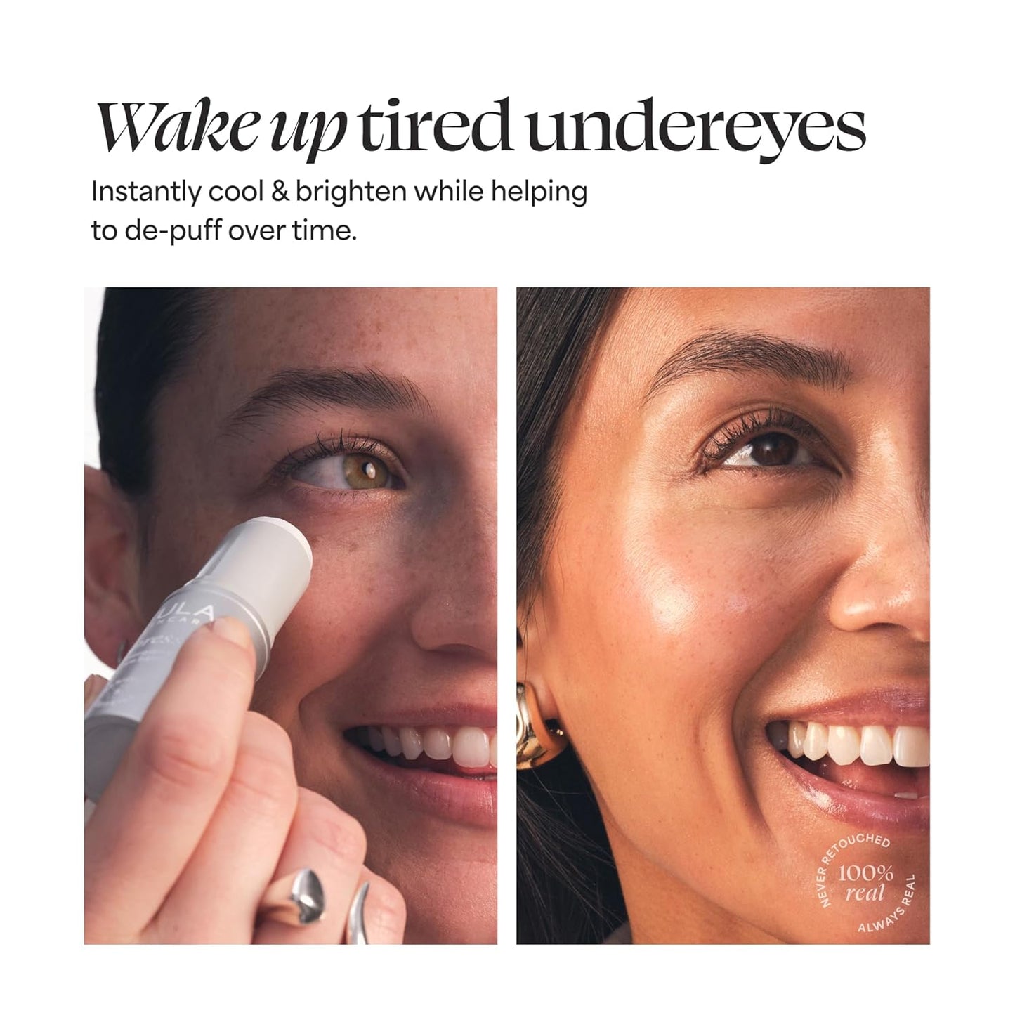 TULA Skin Care Eye + Lip Duo - Energizing Spresso Eye Balm & Plumping Glaze Lip Treatment Set