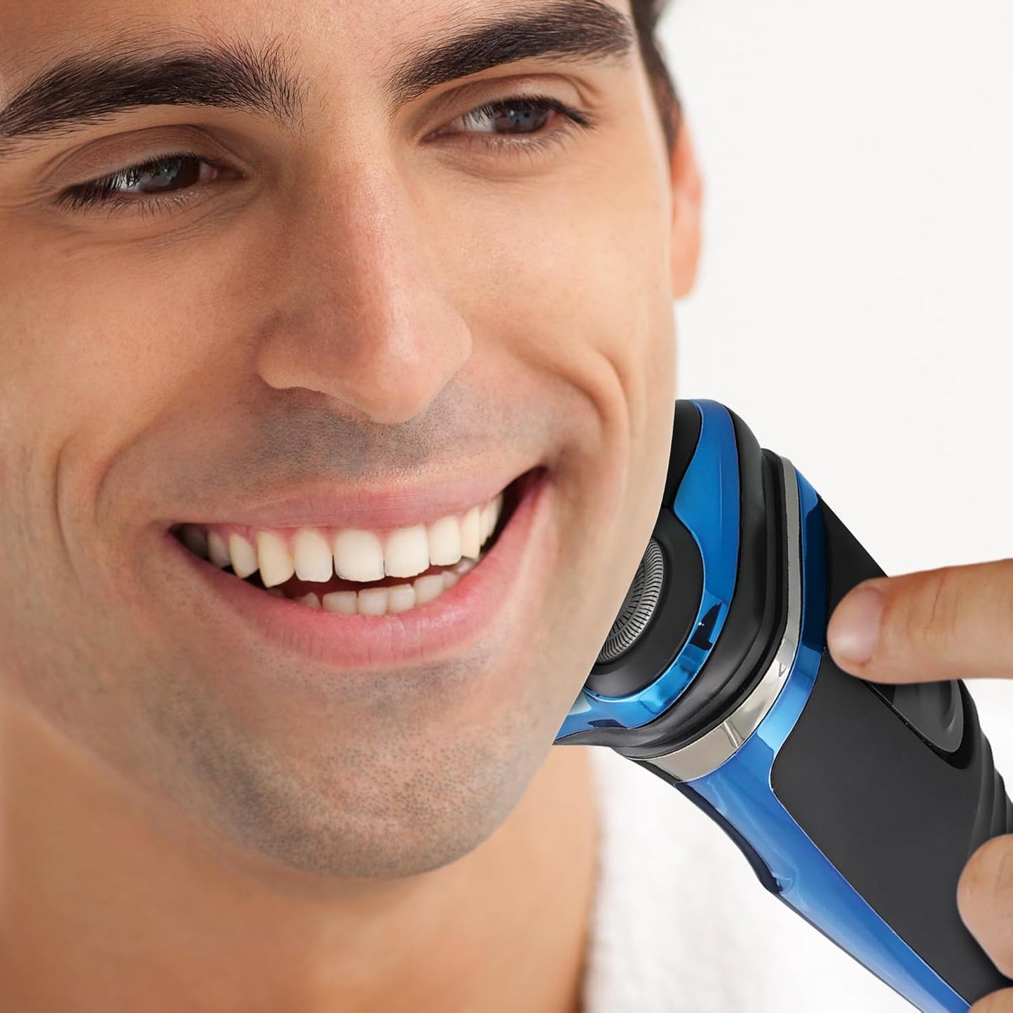Skiennix Rechargeable Electric Rotary Shaver - Wet & Dry Use, Stainless Steel Blades, LCD Screen