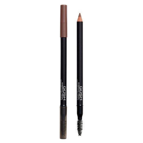 Gosh Eyebrow Pencil - Rich Brown Color for Defined, Natural-Looking Brows | Long-Lasting Formula