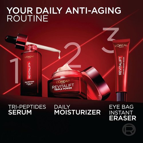 L'Oreal Paris Revitalift Triple Power Anti-Aging Face Moisturizer - Pro Retinol & Hyaluronic Acid, 1.7 Oz