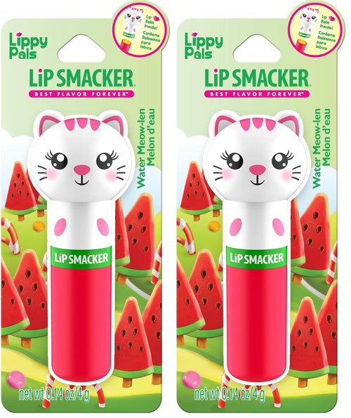 Lip Smacker Lip Balm, Kitten Water-Meow-Lon, 0.14 Ounce (80844) (Pack of 2)