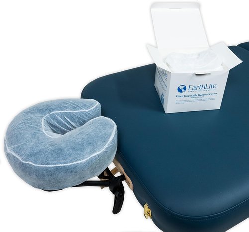 EarthLite Fitted Disposable Face Cradle Covers - Medical-Grade, Soft Massage Headrest Covers (50 Count)