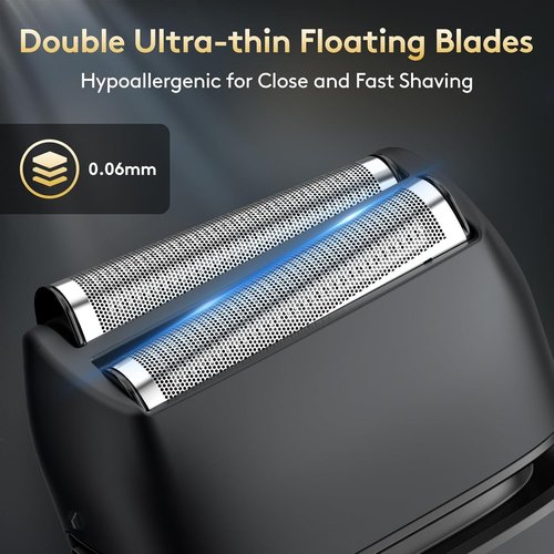 Brightup Electric Foil Shaver for Men - Smooth & Close Shaving with Pop-Up Trimmer | Waterproof & Travel-Friendly