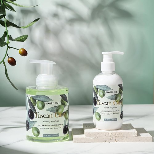 ROMIIE ZOI Daily Hand & Body Lotion - Moisturizing Shea Butter with Tuscan Olive - 236 ML / 8 FL OZ