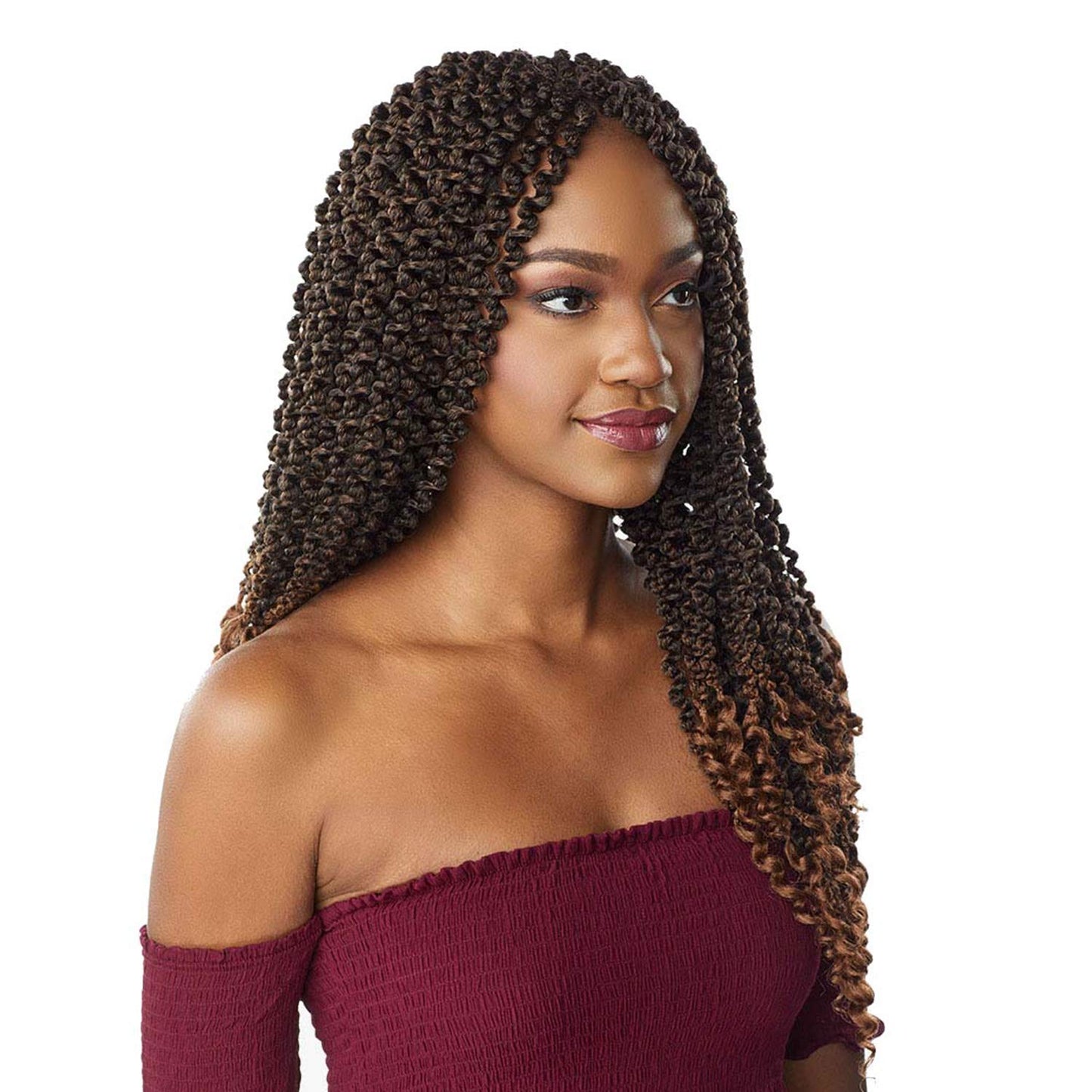 Sensationnel Crochet braids Lulutress 3X Pre-Looped 3D Passion Twist 18" (1-PACK, 1B)