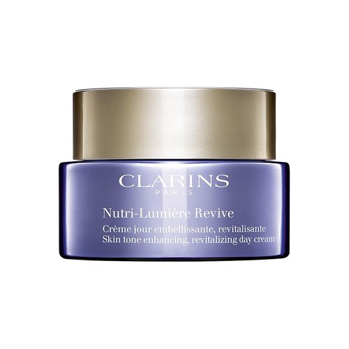 Clarins Nutri-Lumière Revive Day Cream - 2-In-1 Anti-Aging Moisturizer | Nourishes & Illuminates Mature Skin | 1.7 Ounces