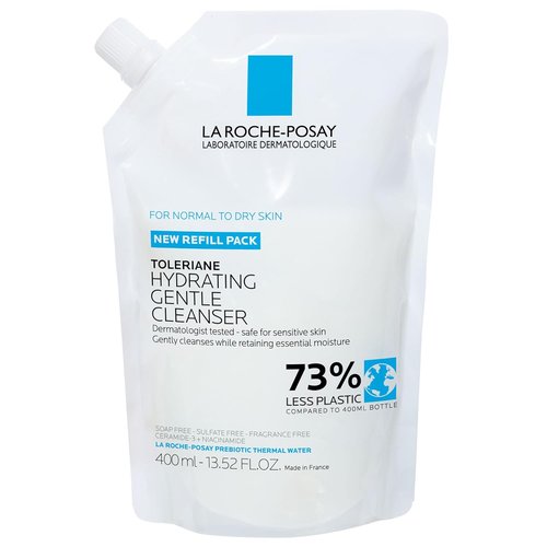 La Roche-Posay Toleriane Hydrating Face Cleanser - Gentle Daily Wash with Niacinamide & Ceramides for Sensitive Skin