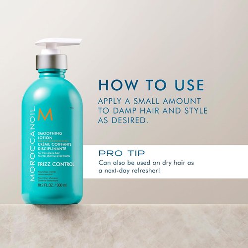 Moroccanoil Smoothing Lotion - Frizz Control & Shine Enhancer | 8.5 oz Hydrating Formula