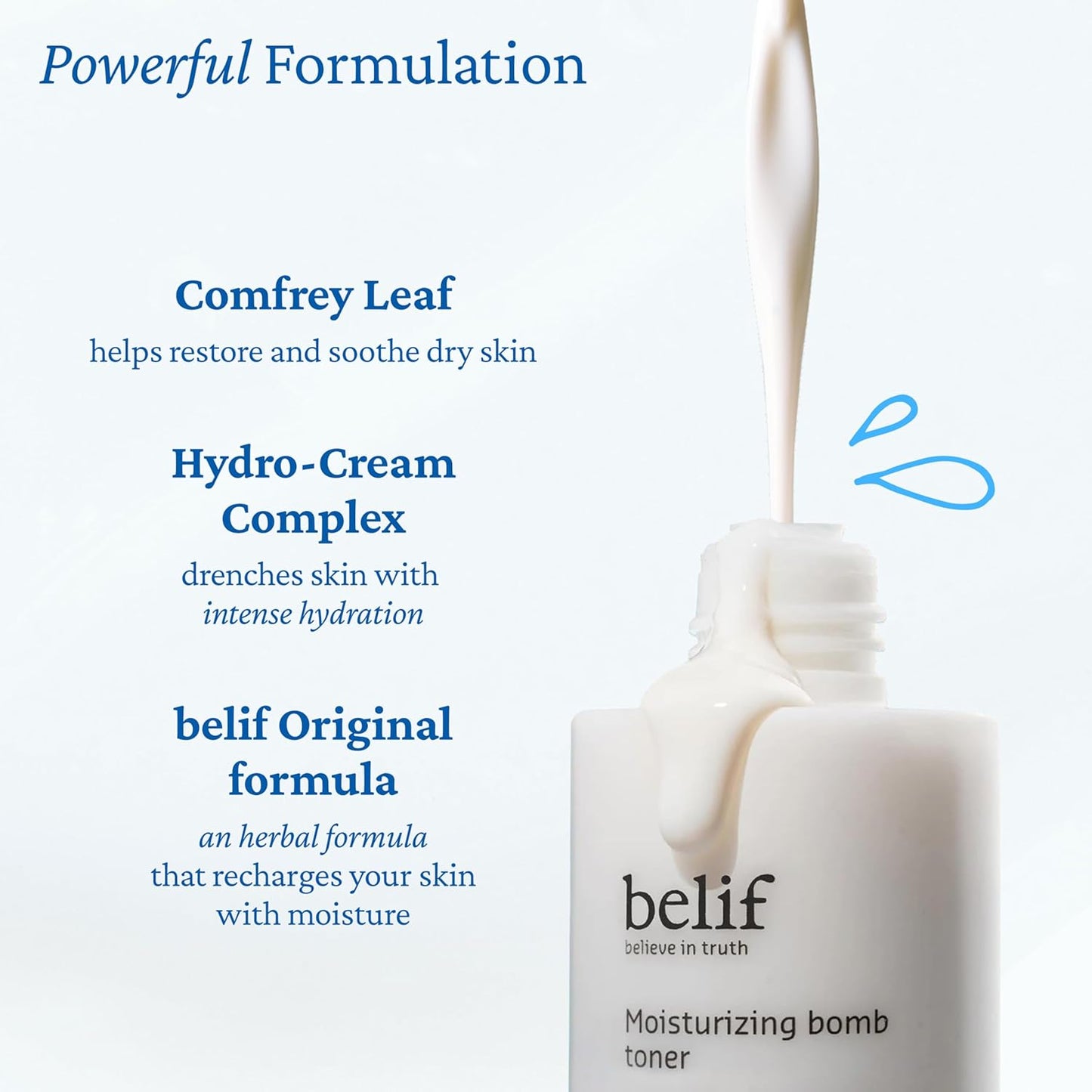 Belif Milky Ceramide Toner - Ultra-Hydrating 2-in-1 Toner & Moisturizer, Soothing Serum Essence, 5.07 Fl Oz