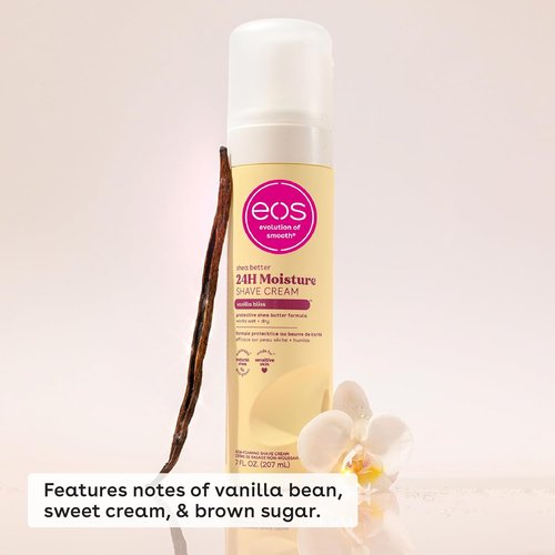 eos Shea Better Shave Cream - Vanilla Bliss, Moisturizing Formula with Shea Butter & Aloe Vera | 7 fl oz, 2-Pack