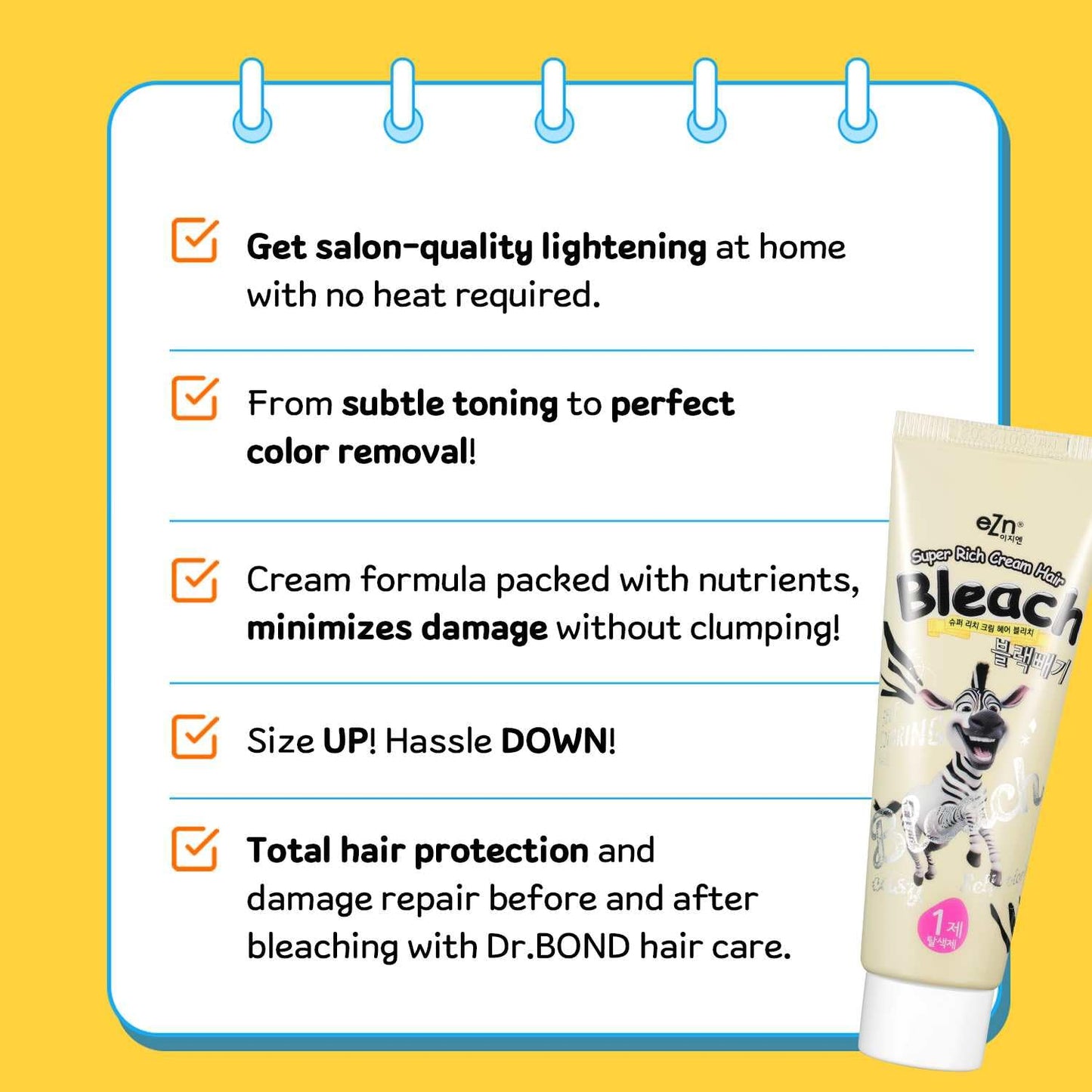 Skiennix Super Rich Cream Hair Bleach - Permanent High-Lifting Color with Marula Seed Oil | 4.8oz
