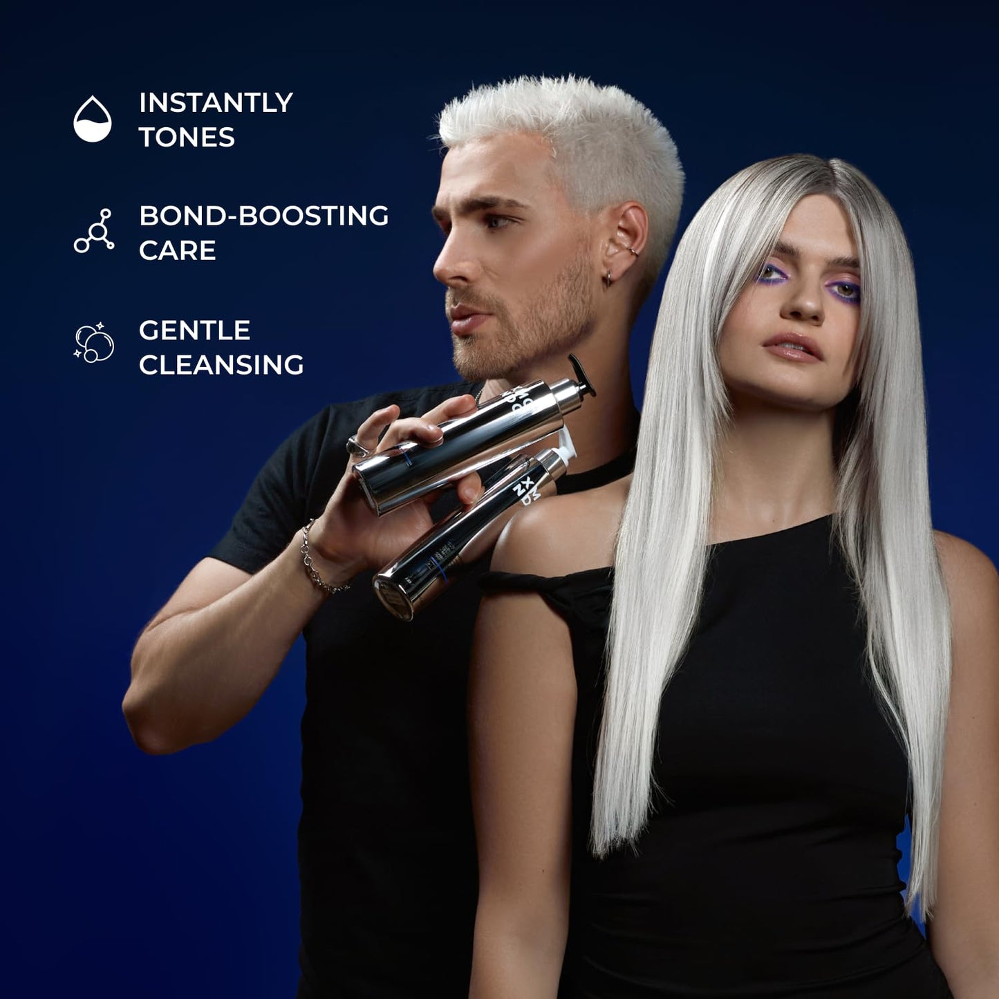 XMONDO Hair Supernova Blonde Toning Shampoo - Vegan Formula with Jojoba Oil & Violet Pigments, 8 Fl Oz