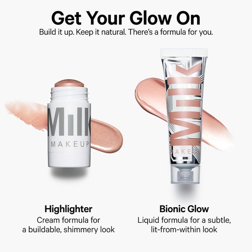 Milk Makeup Bionic Glow Liquid Illuminator - Hydrating, Natural Glow for Face & Body - Vegan & Cruelty-Free