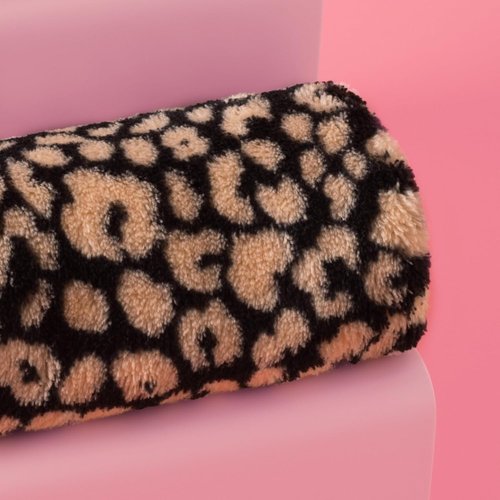 ERASE YOUR FACE Reusable Makeup Remover Cloths - Water Activated Microfiber Towels for Sensitive Skin - Black & Animal Print (2 Count)