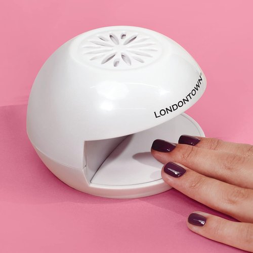 LONDONTOWN Flash Dry Mini Nail Fan Dryer - Portable Cool Air Blower for Quick Drying Manicures & Pedicures