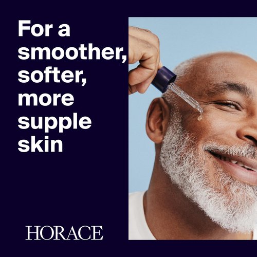 Horace Hyaluronic Acid Face Serum for Men - Advanced Moisturizing Treatment for Dry Skin | Unscented, 30ml