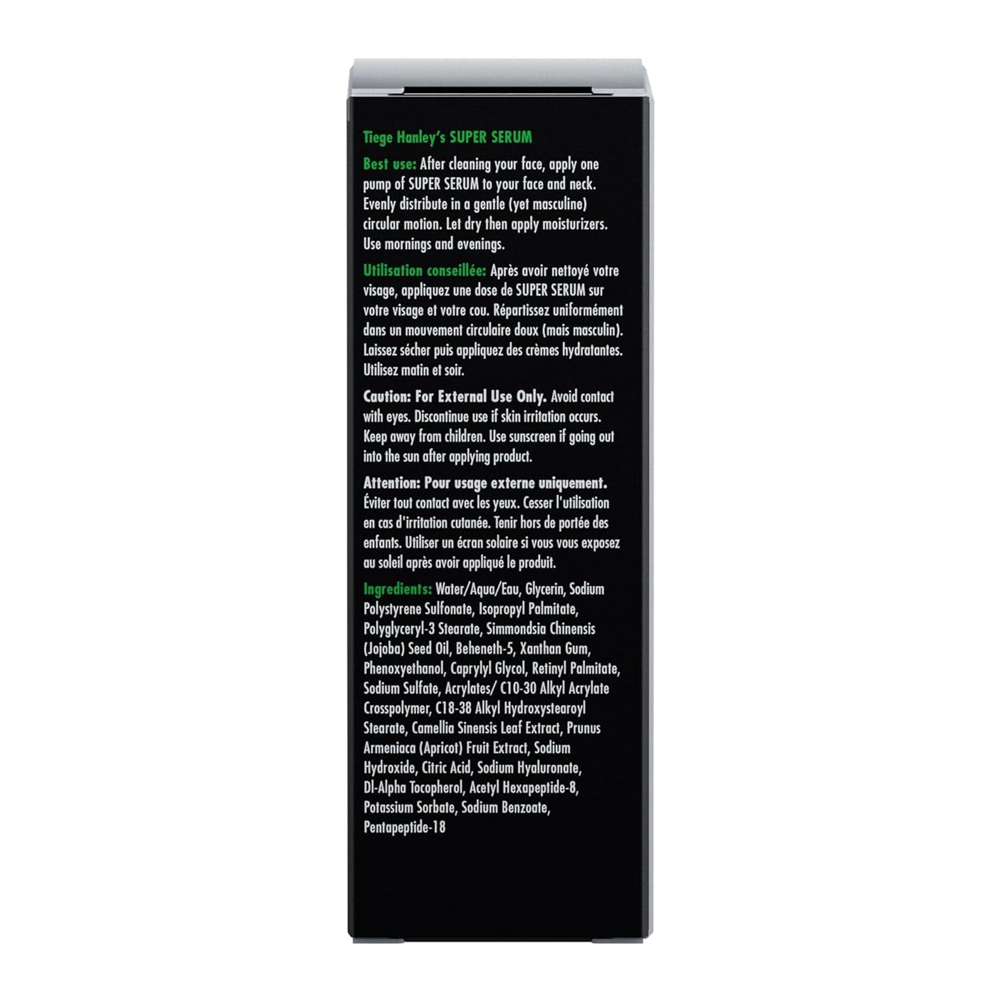 Tiege Hanley Anti-Aging Face Serum for Men - Super Serum with Peptides & Hyaluronic Acid | 0.5 Fl Oz